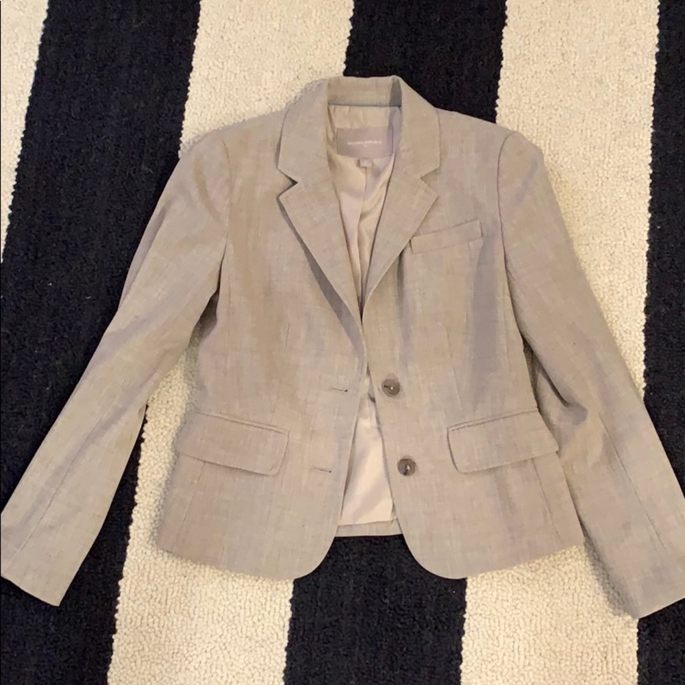 Banana Republic Size 0P Taupe Blazer